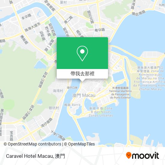 Caravel Hotel Macau地圖