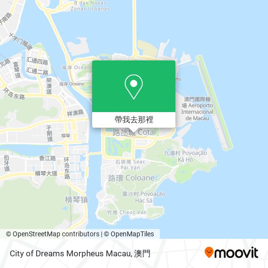 City of Dreams Morpheus Macau地圖
