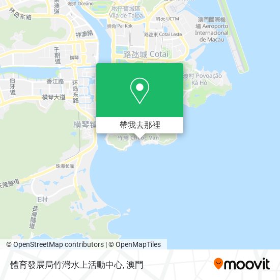 體育發展局竹灣水上活動中心地圖