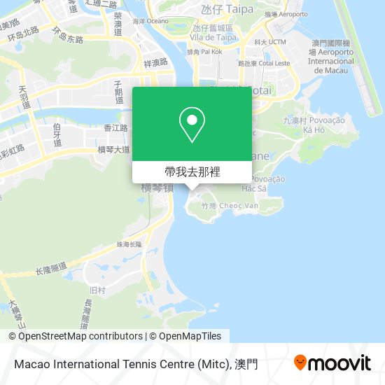 Macao International Tennis Centre (Mitc)地圖