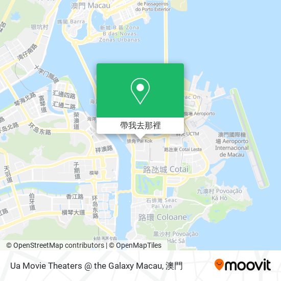 Ua Movie Theaters @ the Galaxy Macau地圖