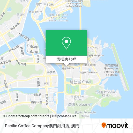 Pacific Coffee Company澳門銀河店地圖