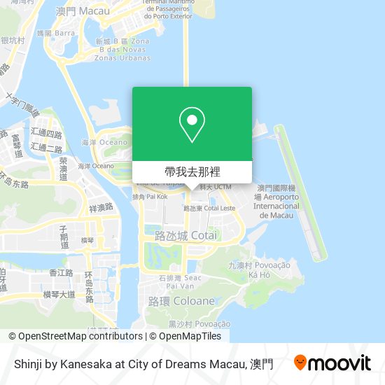 Shinji by Kanesaka at City of Dreams Macau地圖