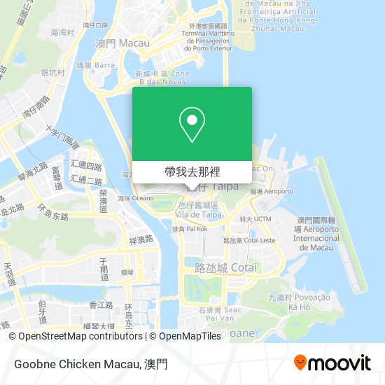 Goobne Chicken Macau地圖