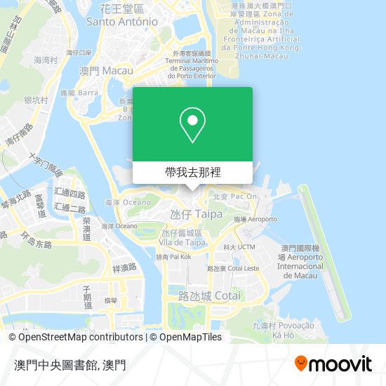 澳門中央圖書館地圖