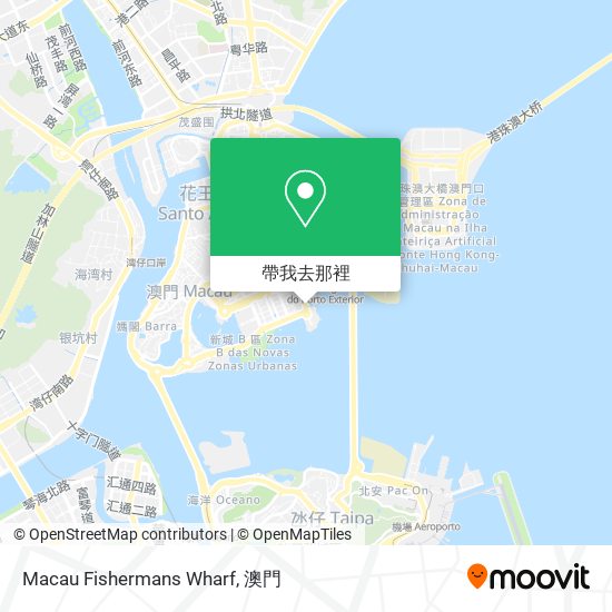 Macau Fishermans Wharf地圖