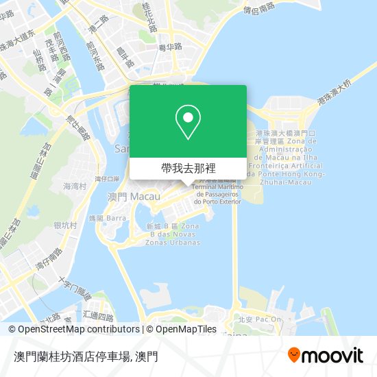 澳門蘭桂坊酒店停車場地圖