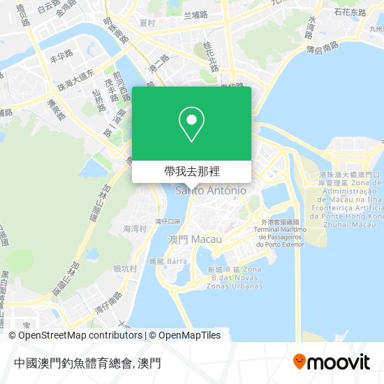 中國澳門釣魚體育總會地圖