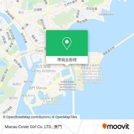 Macau Cover Girl Co. LTD.地圖
