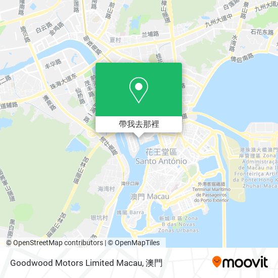 Goodwood Motors Limited Macau地圖