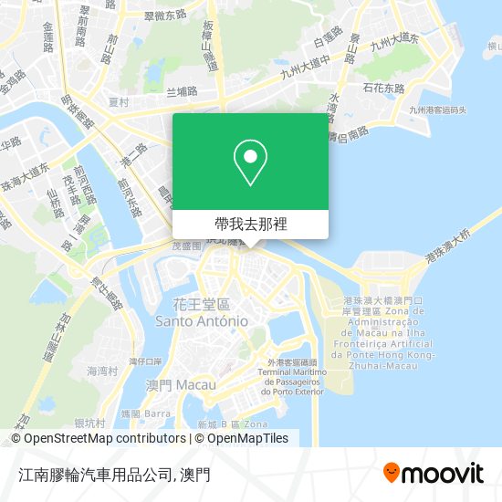 江南膠輪汽車用品公司地圖