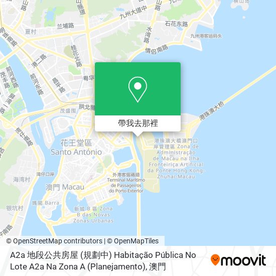 A2a 地段公共房屋 (規劃中) Habitação Pública No Lote A2a Na Zona A (Planejamento)地圖