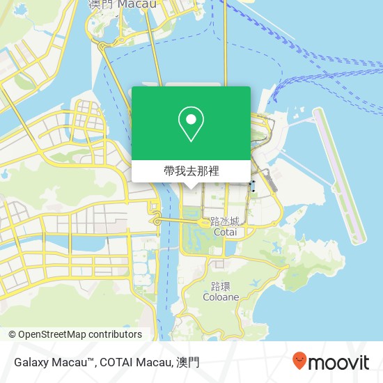 Galaxy Macau™, COTAI Macau地圖
