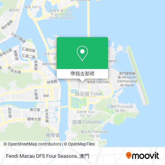 Fendi Macau DFS Four Seasons地圖