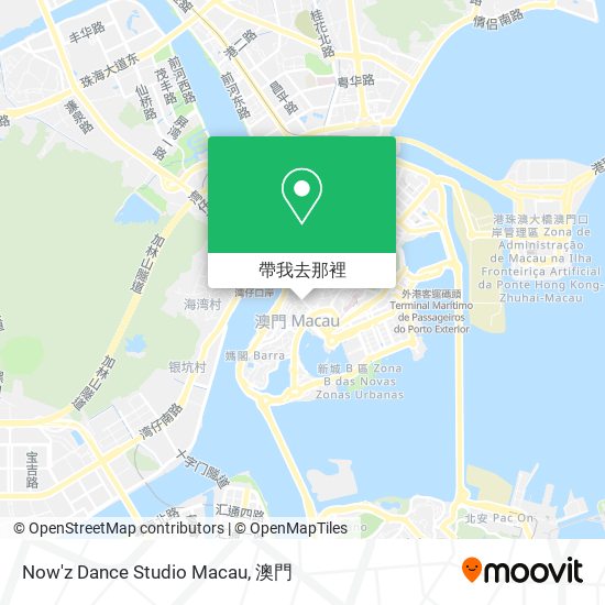 Now'z Dance Studio Macau地圖