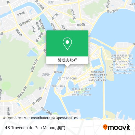 4B Travessa do Pau Macau地圖