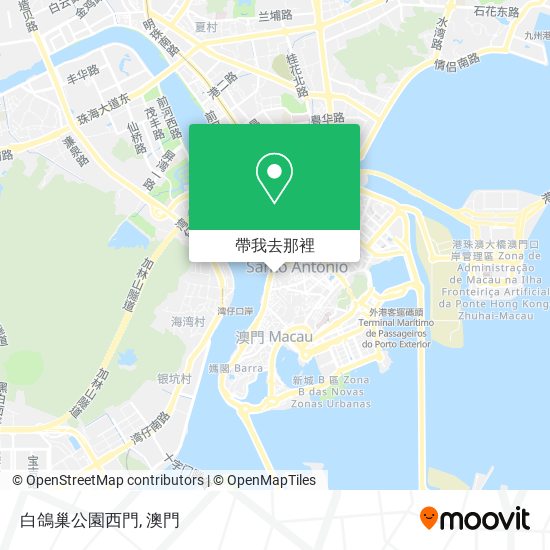 白鴿巢公園西門地圖