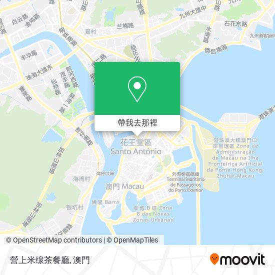 營上米缐茶餐廳地圖