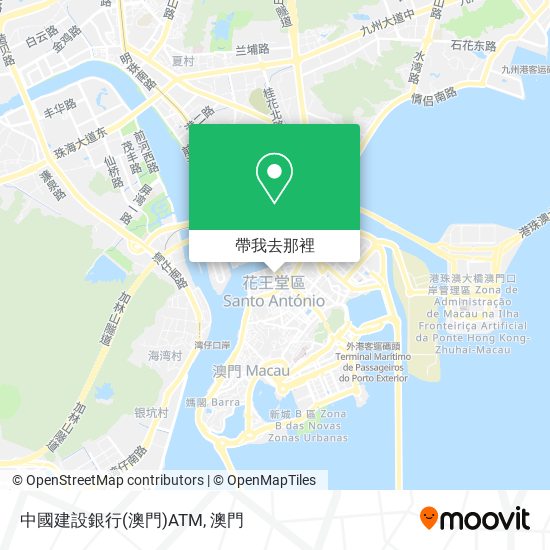 中國建設銀行(澳門)ATM地圖