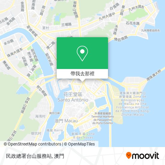 民政總署台山服務站地圖