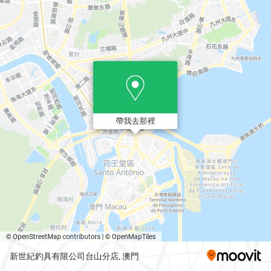 新世紀釣具有限公司台山分店地圖