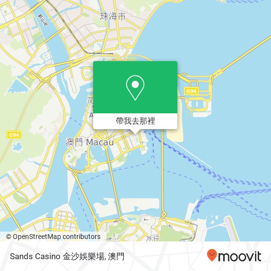 Sands Casino 金沙娛樂場地圖