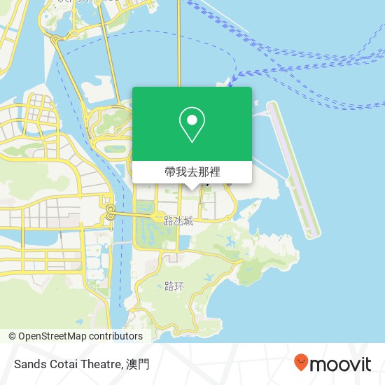 Sands Cotai Theatre地圖