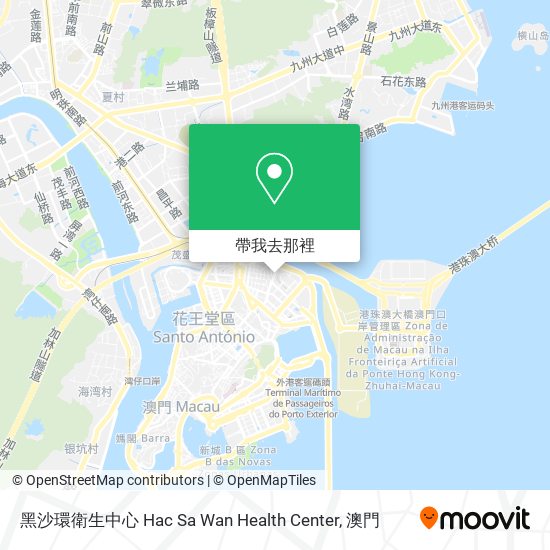 黑沙環衛生中心 Hac Sa Wan Health Center地圖