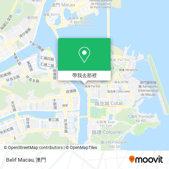 Belif Macau地圖