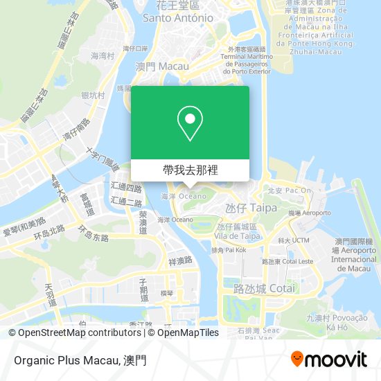 Organic Plus Macau地圖