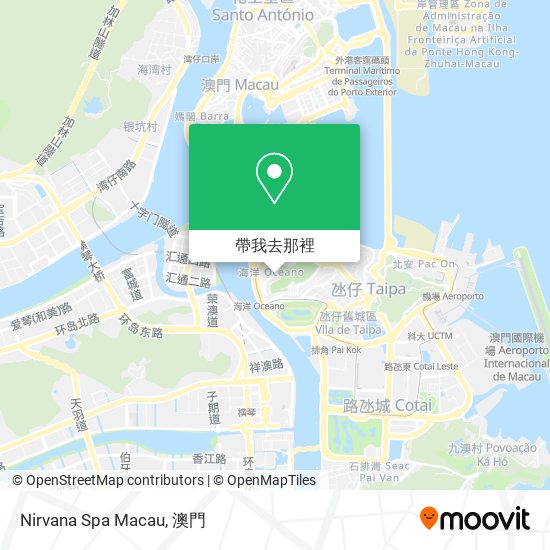 Nirvana Spa Macau地圖