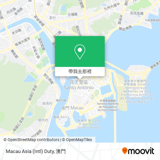 Macau Asia (Intl) Duty地圖
