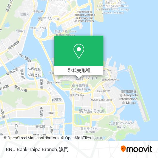BNU Bank Taipa Branch地圖
