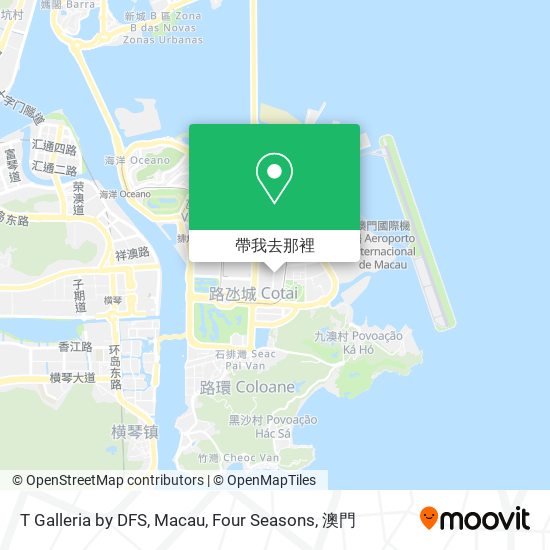 T Galleria by DFS, Macau, Four Seasons地圖
