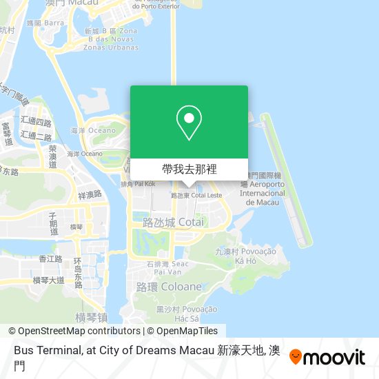 Bus Terminal, at City of Dreams Macau 新濠天地地圖