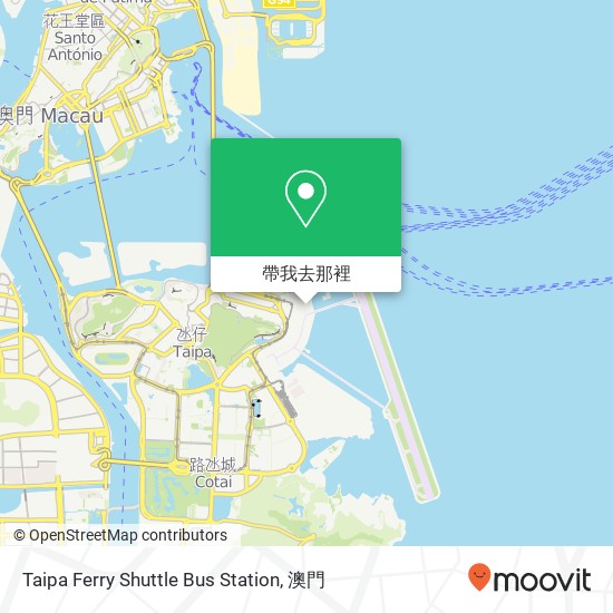 Taipa Ferry Shuttle Bus Station地圖