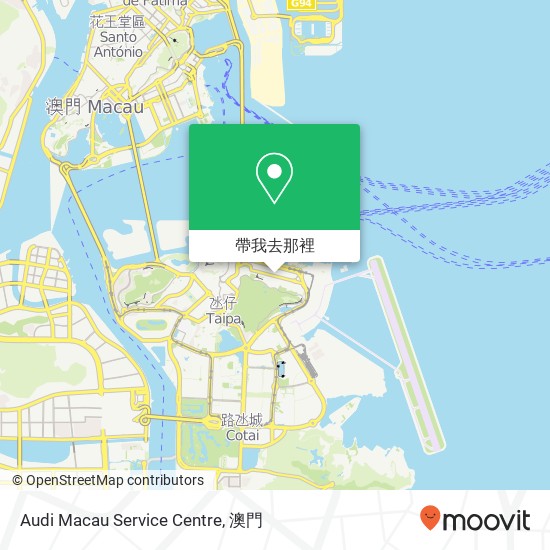 Audi Macau Service Centre地圖
