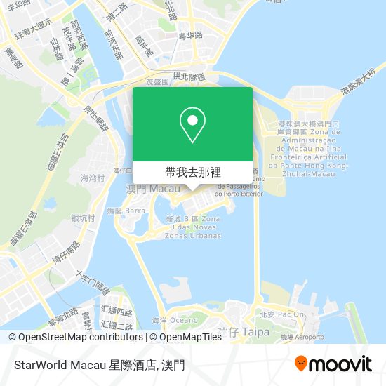 StarWorld Macau 星際酒店地圖