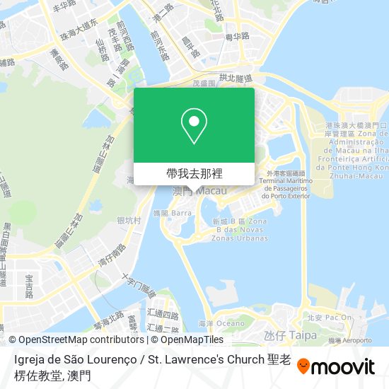 Igreja de São Lourenço / St. Lawrence's Church 聖老楞佐教堂地圖