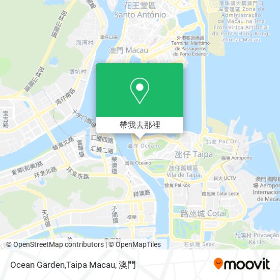 Ocean Garden,Taipa Macau地圖