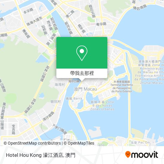 Hotel Hou Kong 濠江酒店地圖