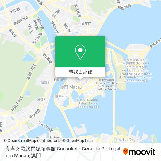 葡萄牙駐澳門總領事館 Consulado Geral de Portugal em Macau地圖