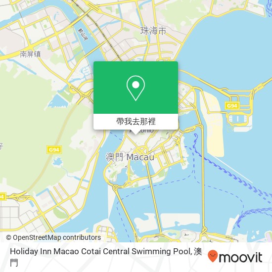 Holiday Inn Macao Cotai Central Swimming Pool地圖