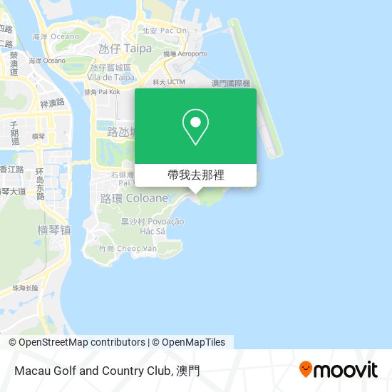 Macau Golf and Country Club地圖