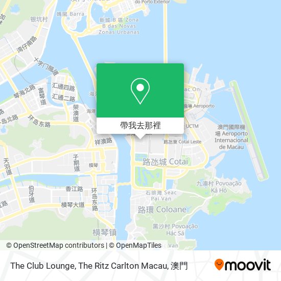 The Club Lounge, The Ritz Carlton Macau地圖