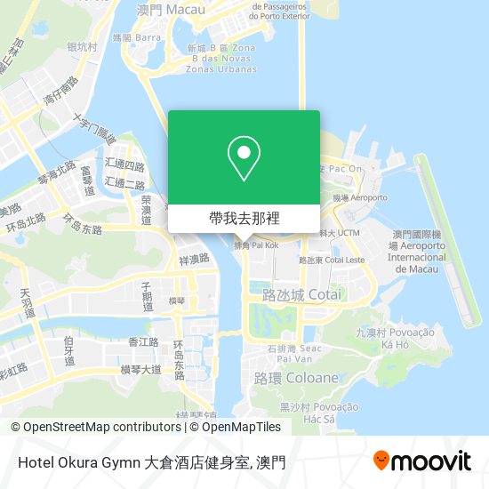 Hotel Okura Gymn 大倉酒店健身室地圖
