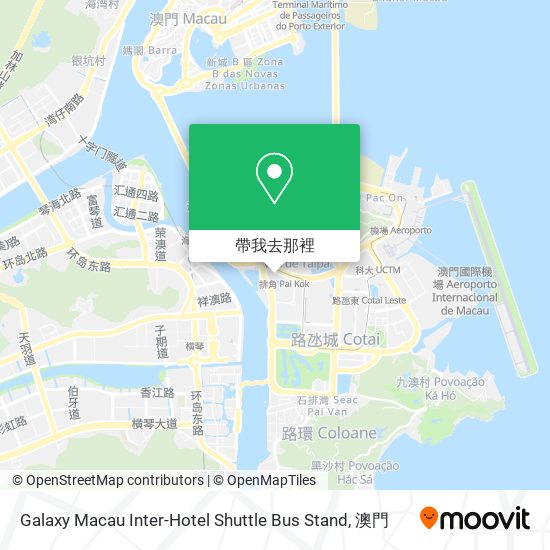 Galaxy Macau Inter-Hotel Shuttle Bus Stand地圖