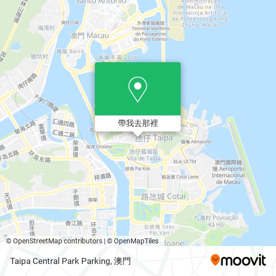 Taipa Central Park Parking地圖