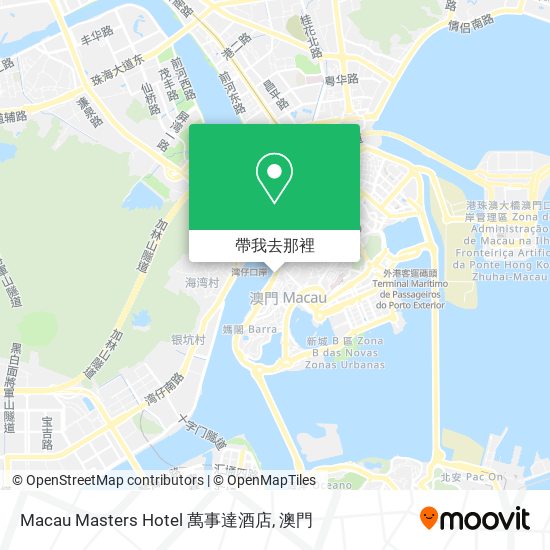 Macau Masters Hotel 萬事達酒店地圖
