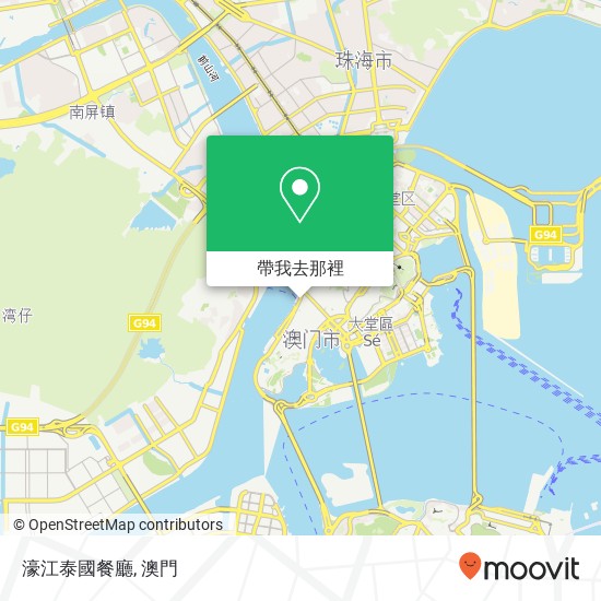 濠江泰國餐廳地圖